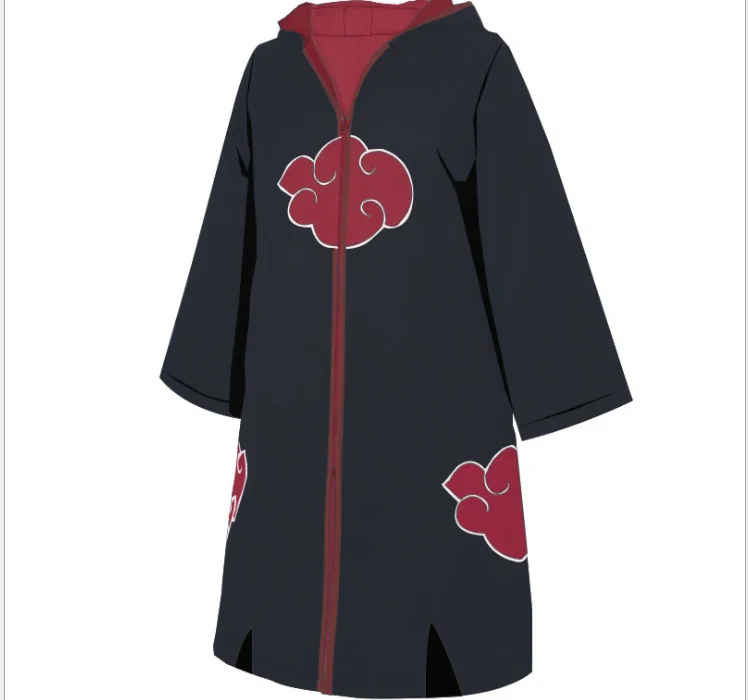 High Quality Anime Cosplay Clothing Akatsuki Red Cloud Robe Holiday ...