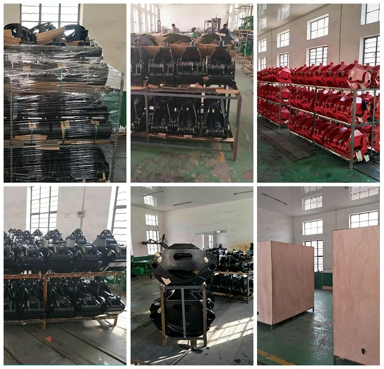 Mini Hydraulic Excavator Atv Trailer Spare Parts Log Wood Bucket Grab Grip Gripper For Gravels
