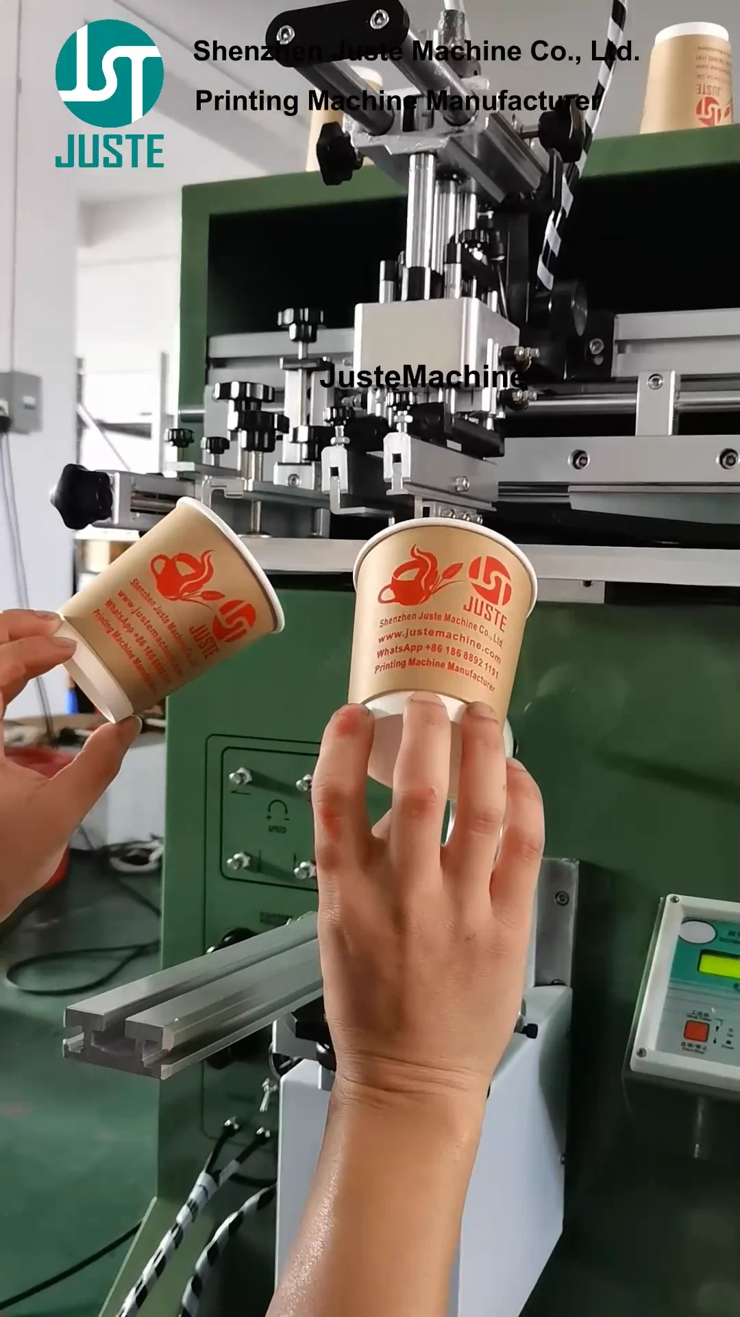 Manual Load Auto Uv Screen Printer Portable 8oz 12oz 16oz 20oz Milk Tea