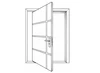 Puerta pivotante