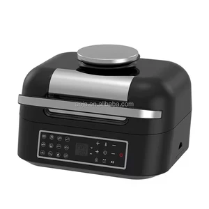 Double Basket Electric Air Fryer Grill 4.1-5L Capacity Digital Control Multi-Function (Grill/Roast/Bake) Energy Household