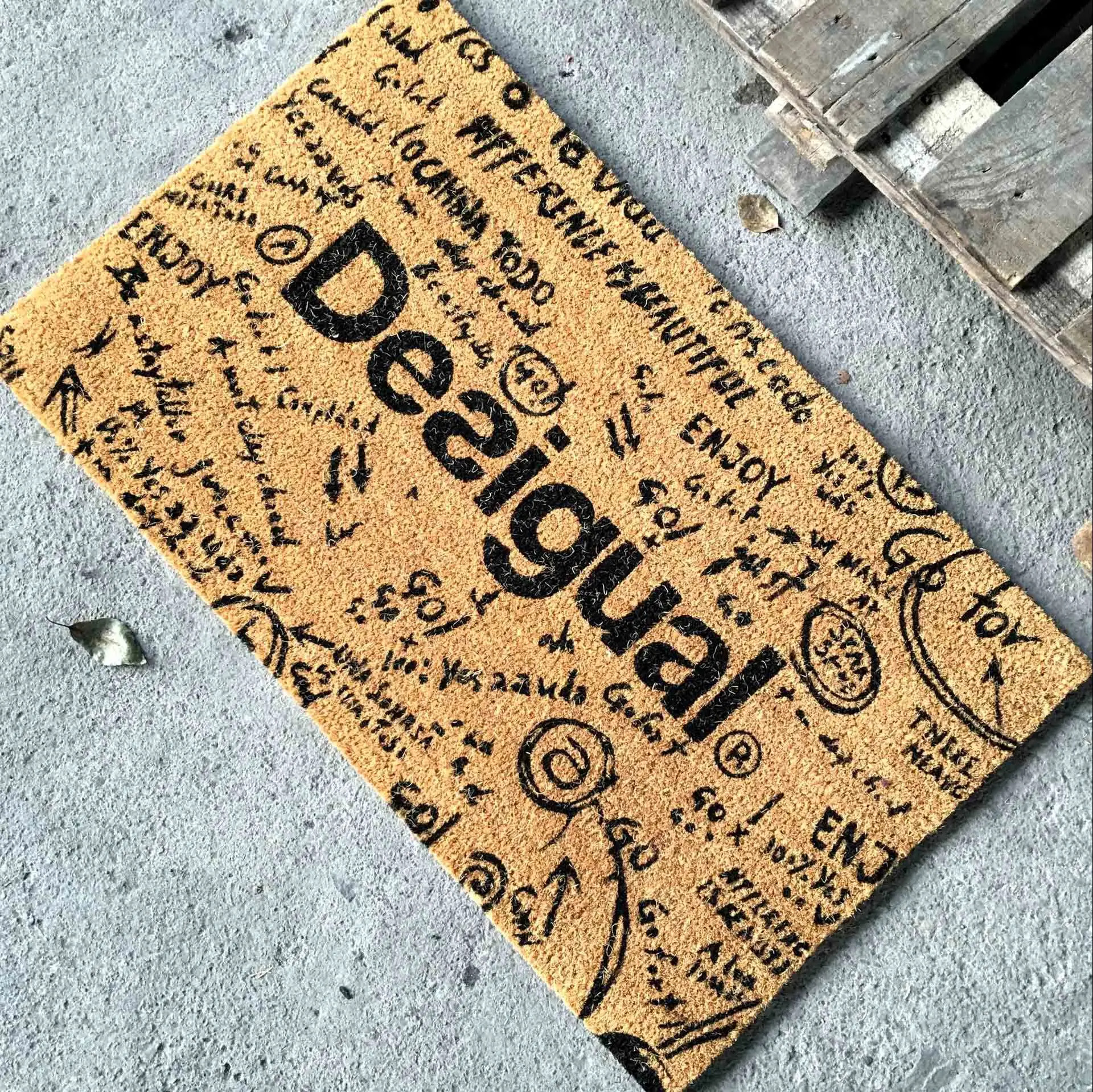 Outdoor Mat Coir Doormat Plain Custom Door Mats Blanks I'blank Brown