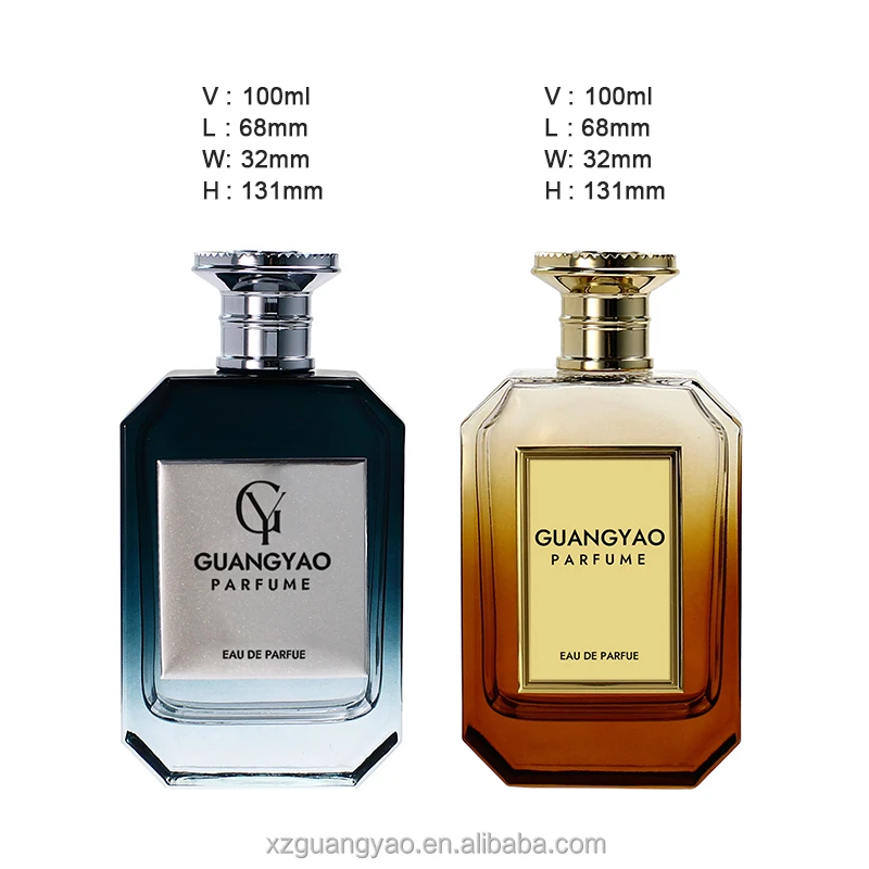 Top Class Unique Perfume Bottle Design 100 ml Metal Label