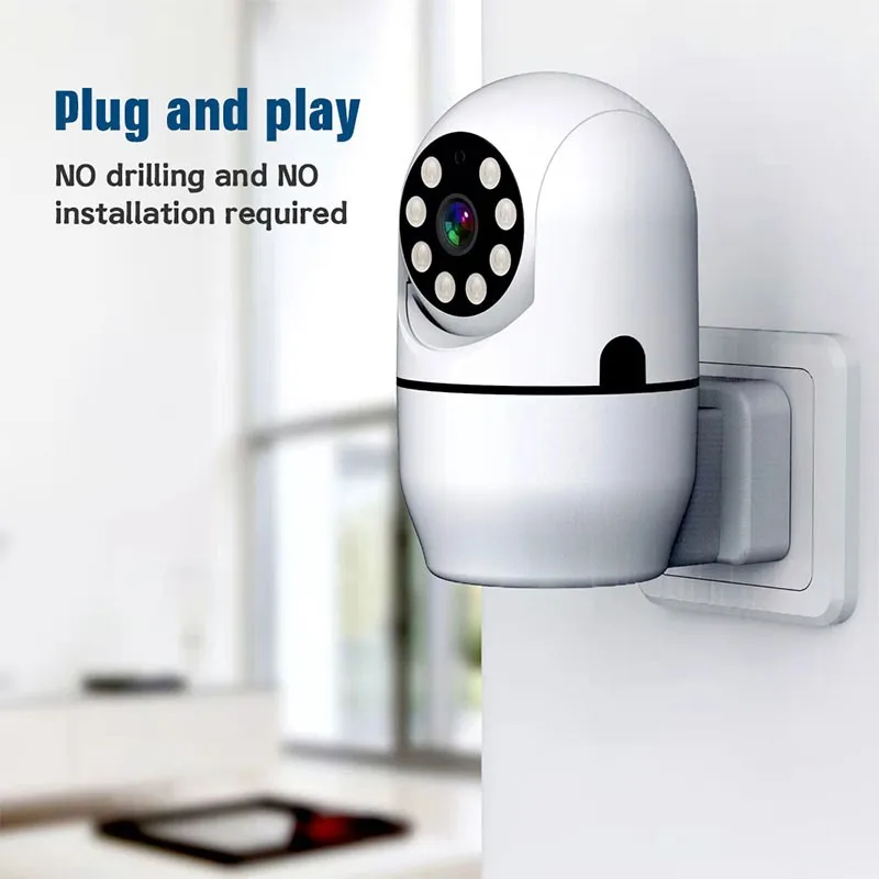 Home Security Bulb PTZ Camara 1080P YI IOT Surveillance