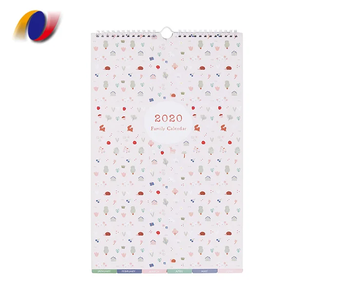 2025 OEM Landscape Wall Calendar Monthly Tear off Design in Variety Paper Types Cardboard Kraft Offset Art Coated Fancy Papers