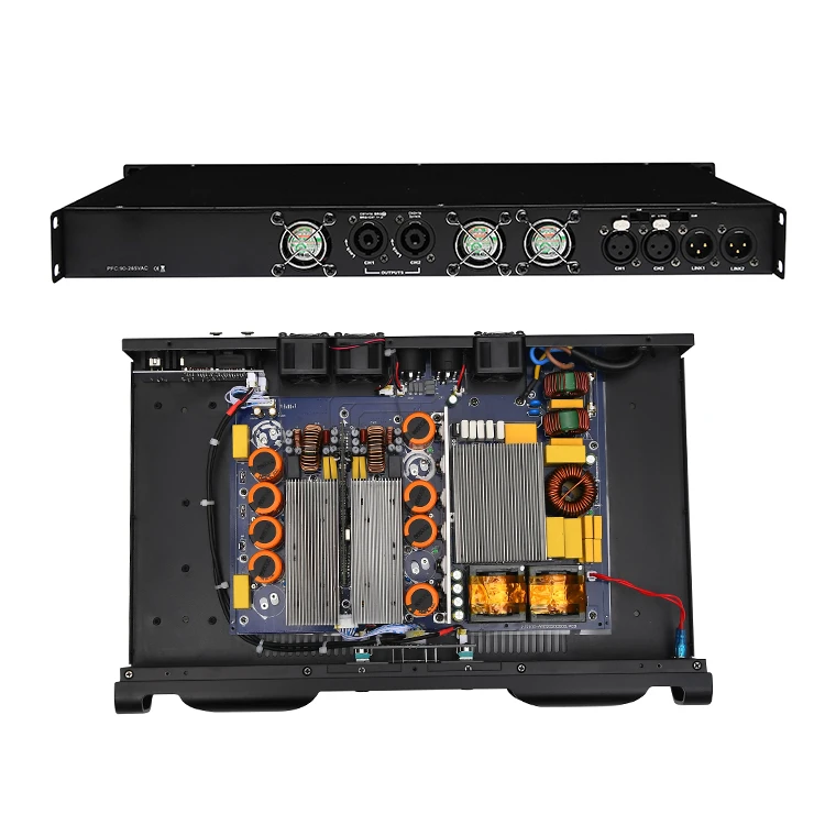 1000w 1U 2 Two Channel Class D Classic Ahuja Stereo Soundking Power Audio Amplifiers for 12inch Speaker