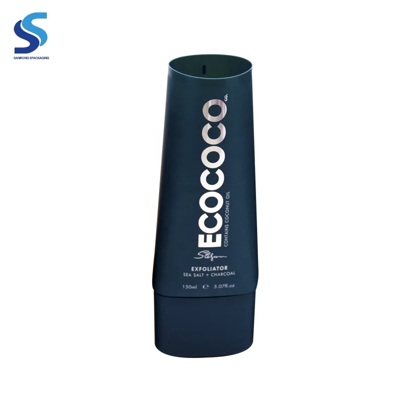 100% Sustainable Eco-Friendly Flat Oval Sugar Cane Sugarcane Resin Tube Cosmetic Packaging for Hand Cream Body Lotion