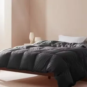 Custom Black Goose & Duck Down Feather Quilted Duvet Bed Quilt Goose Filling Home Hotel Use