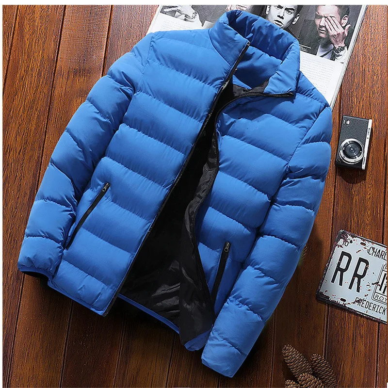 2021 New Men Hot Sale Jacket Down Jacket Casual Fashion Men's Zipper Winter  Coat