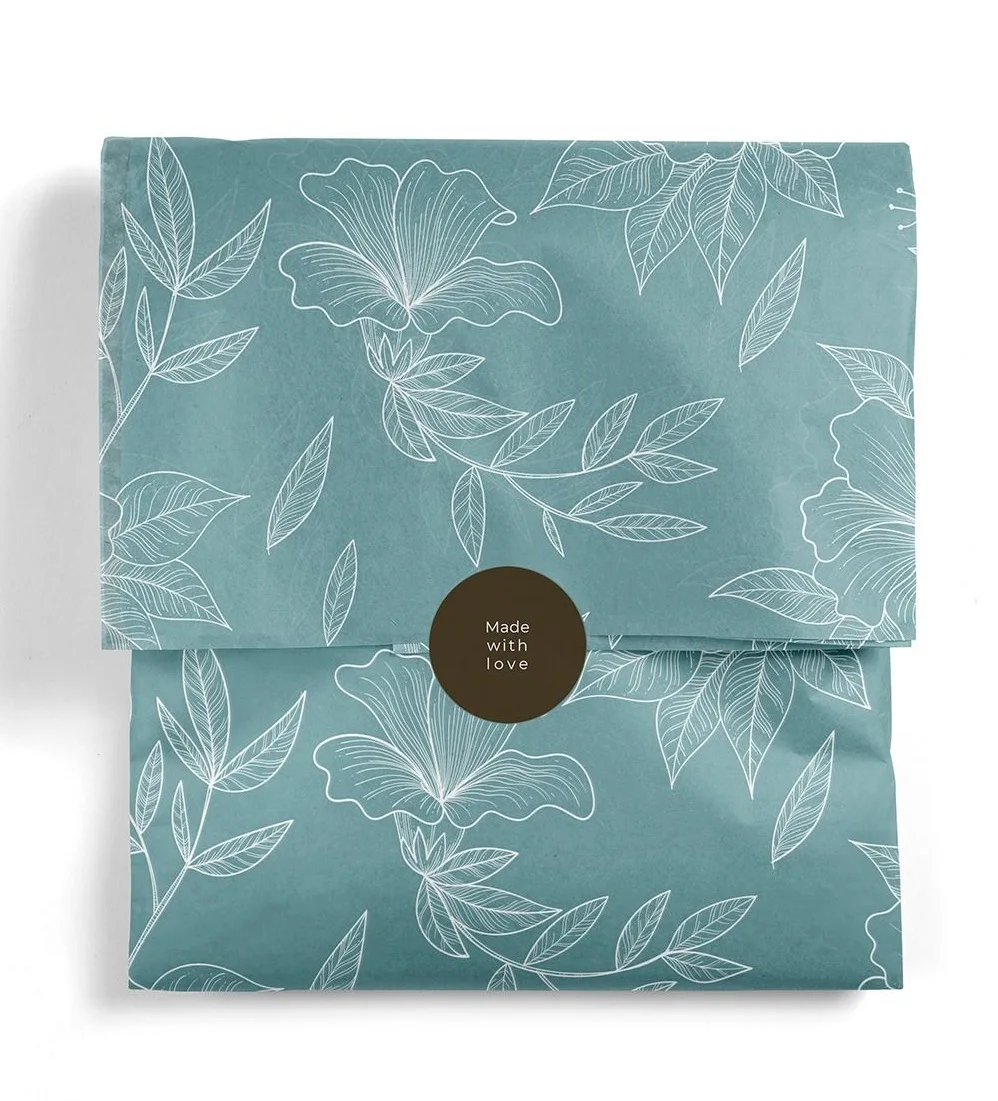 Large Sheets Reversible Ecofriendly Black Custom Printed Plain Tissue