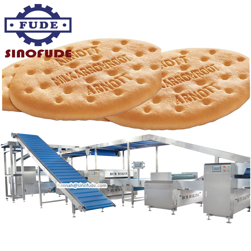 Автоматическая машина для производства печенья с электрической духовкой