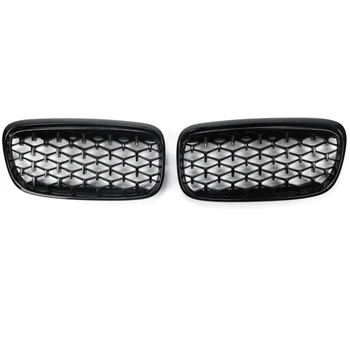 2 series F45 glossy black diamond double line kidney front grille double slat F45 front grille for BMW