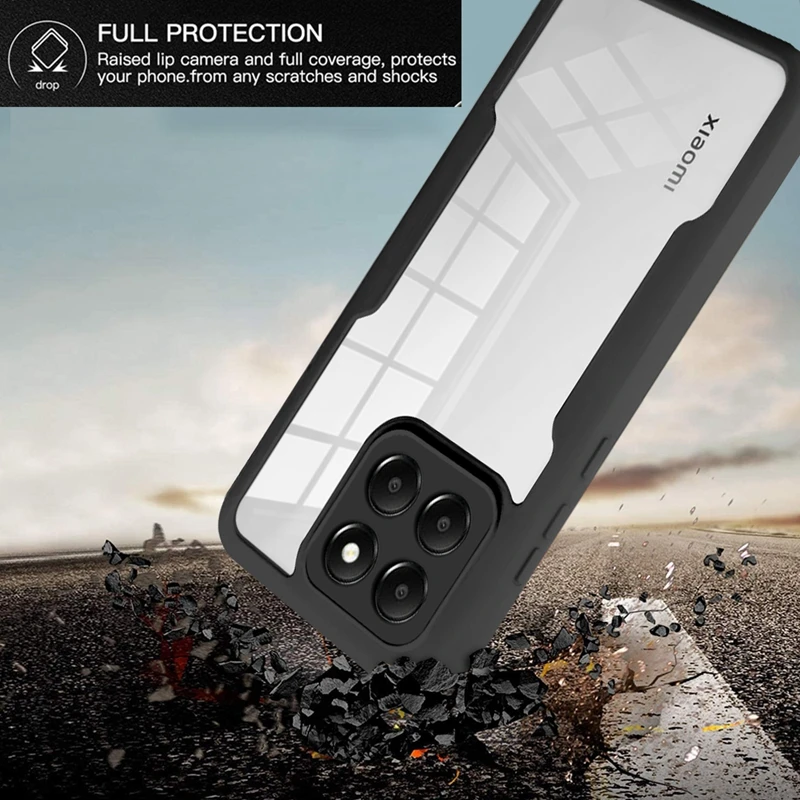 Cover Xiaomi Redmi 12 Cover Redmi Note 12 Pro Plus WBWONE Cover Per Xiaomi Redmi Note 13 Pro Plus 5G, TPU Silicone E PC Antiurto Custodia Con Girevole Anello, Traslucido Glassato Anti-impronta
