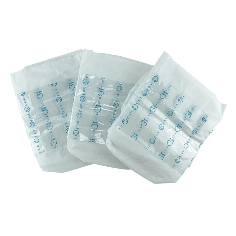 Free Sample Unisex Disposable Bulk High Quality Super Absorbent Printed Incontinence Adult Diapers for Hospitals