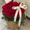 passionate serenity woven basket-33 roses