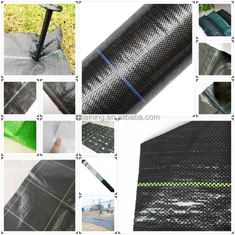 Factory Greenhouse Pp Woven Weed Control Mat / Ground Cover Mesh Fabric
