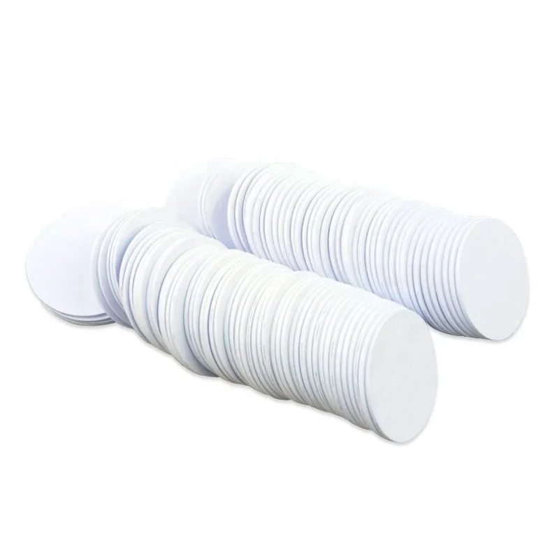 Round Shape RFID Smart PVC Coin Tag for Access Control Games Identification Consumption Bus Card Application