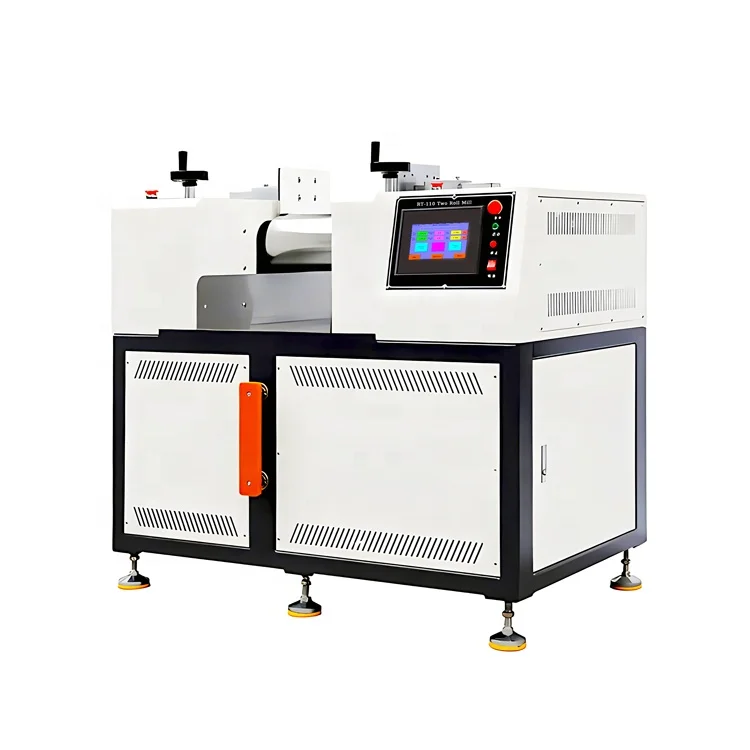 New Customizable Two Drum Lab Plastic Rubber Two Roll Mill Machine