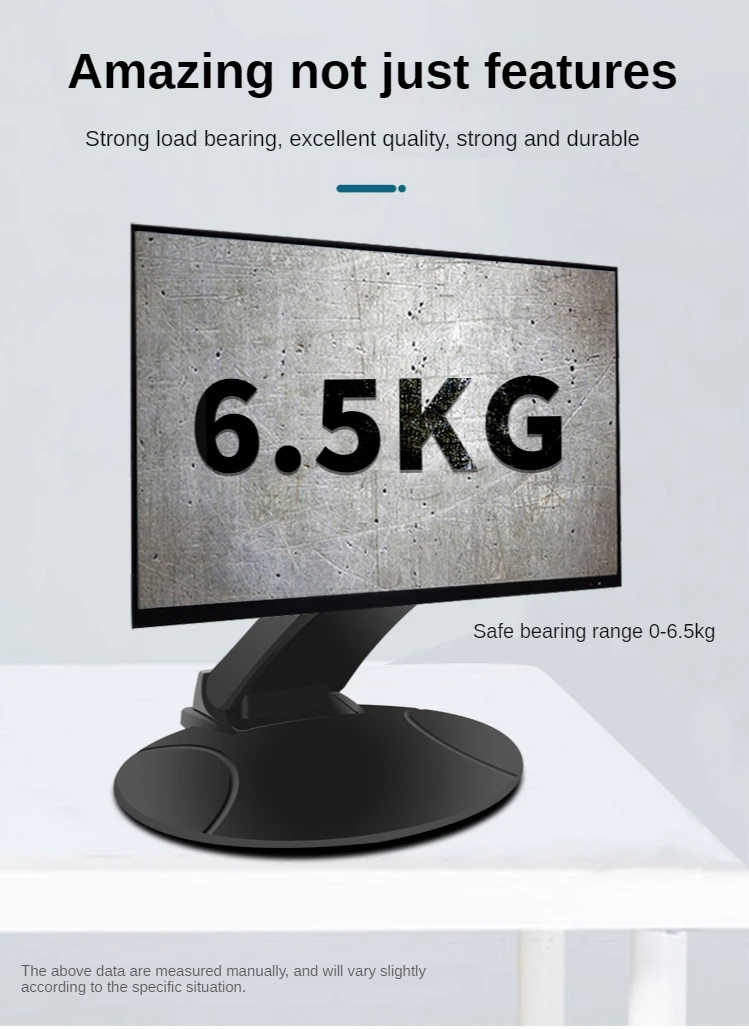 Портативная эргономичная складная настольная подставка для монитора с наклоном 13-24