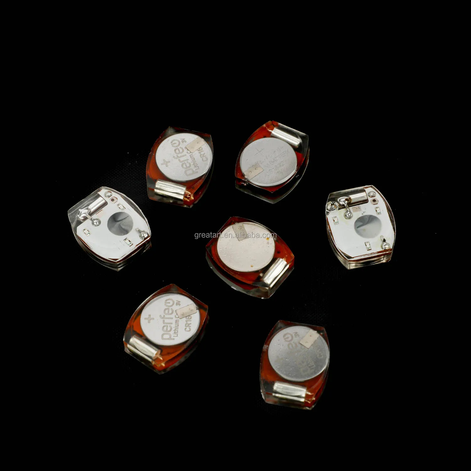 Waterproof Multicolor Impact Vibration Activated Mini LED Lights for Clothing and Shoes