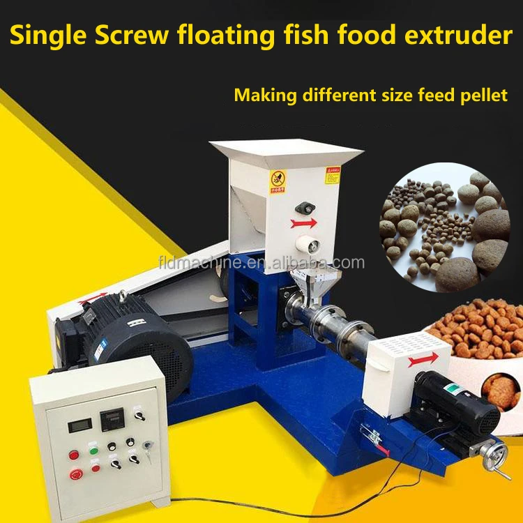Single phase fish pellet machine