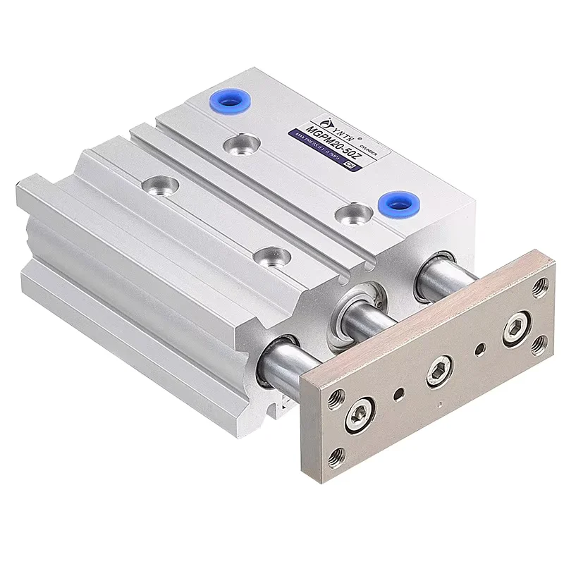 Three-rod Three-shaft Pneumatic Cylinder SMC Type with Guide Rod MGPM20-20/30/40/50/100/125 High-precision Industrial Components