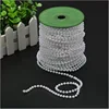 Un mètre de perles de fil de coton 4 mm (blanc)