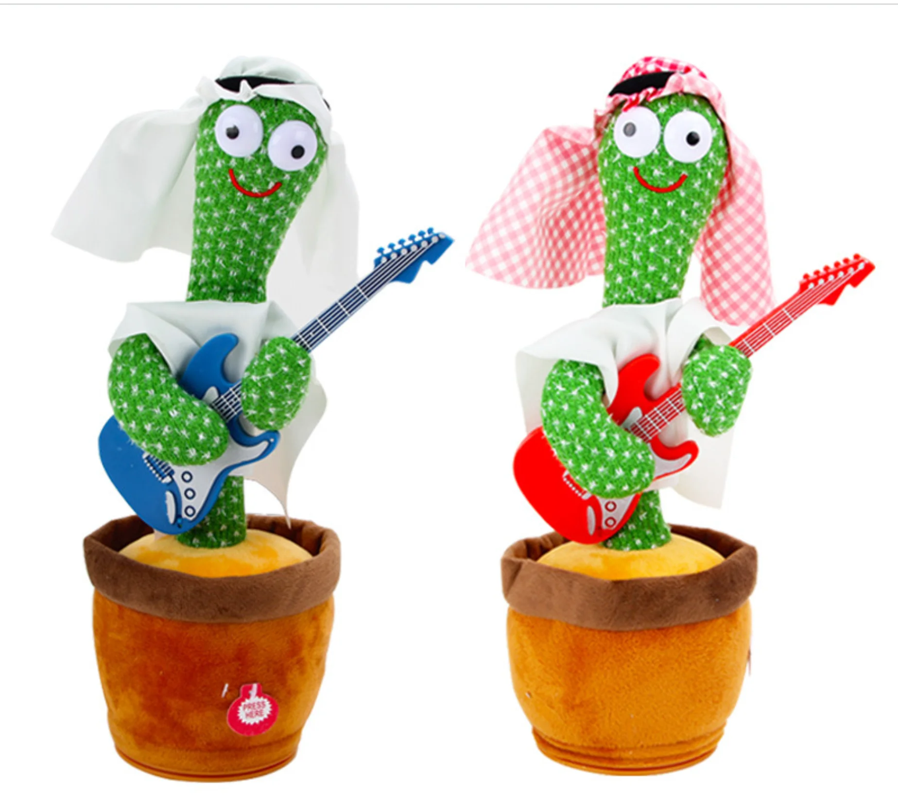 Рождественский танцующий кактус может говорить, петь и скручивать, очаровательные плюшевые игрушки