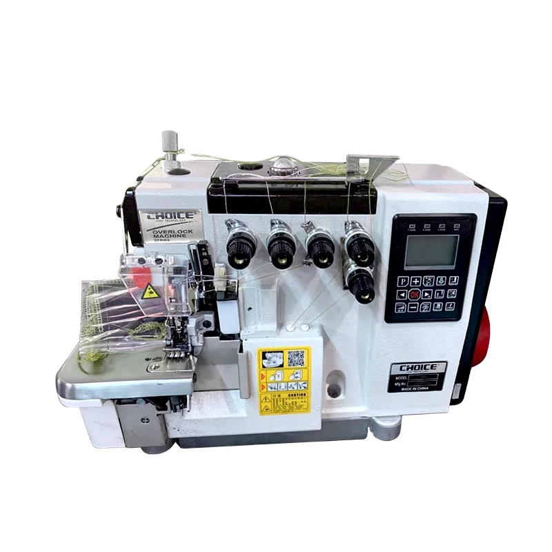 Choice S6-6 Computerized Electronic Auto Trimmer Direct Drive 6 Thread Industrial Overlock Sewing Machine for Garments Clothing