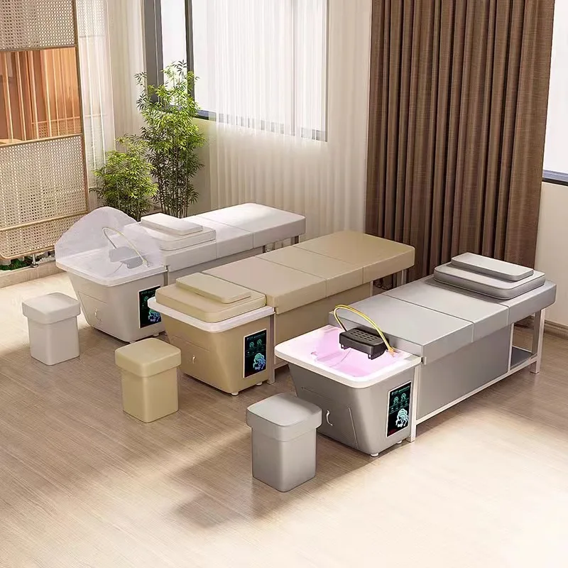 Japanese Washing Massage Bed Salon Head Spa Shampoo Bed With Water Tank ...