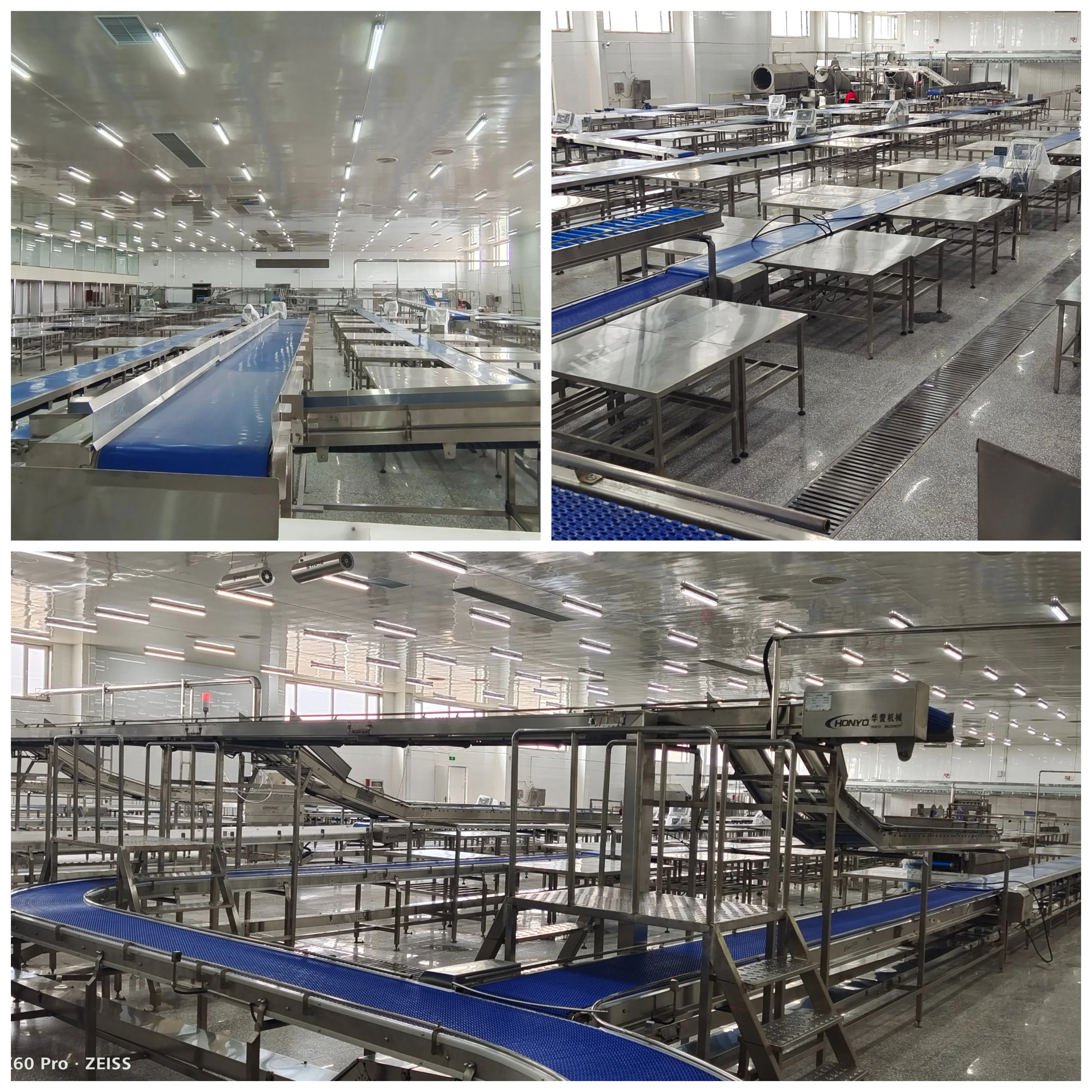 Meat slaughterhouse equipment PVC conveyor belts for cutting and packaging lines