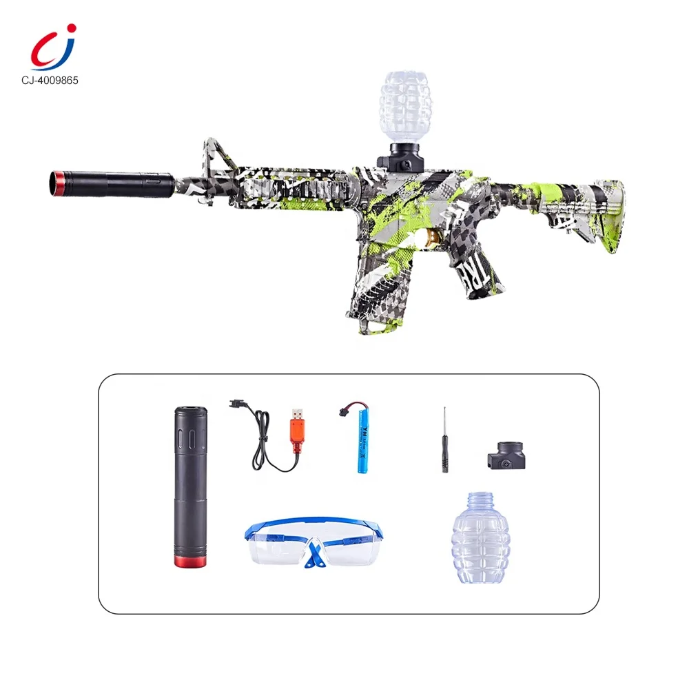 Chengji Hot Style Battery Operated Electric Toy Gun Shooting M4 Graffiti Electric Toy Gun Bullet Toy Guns for Boys