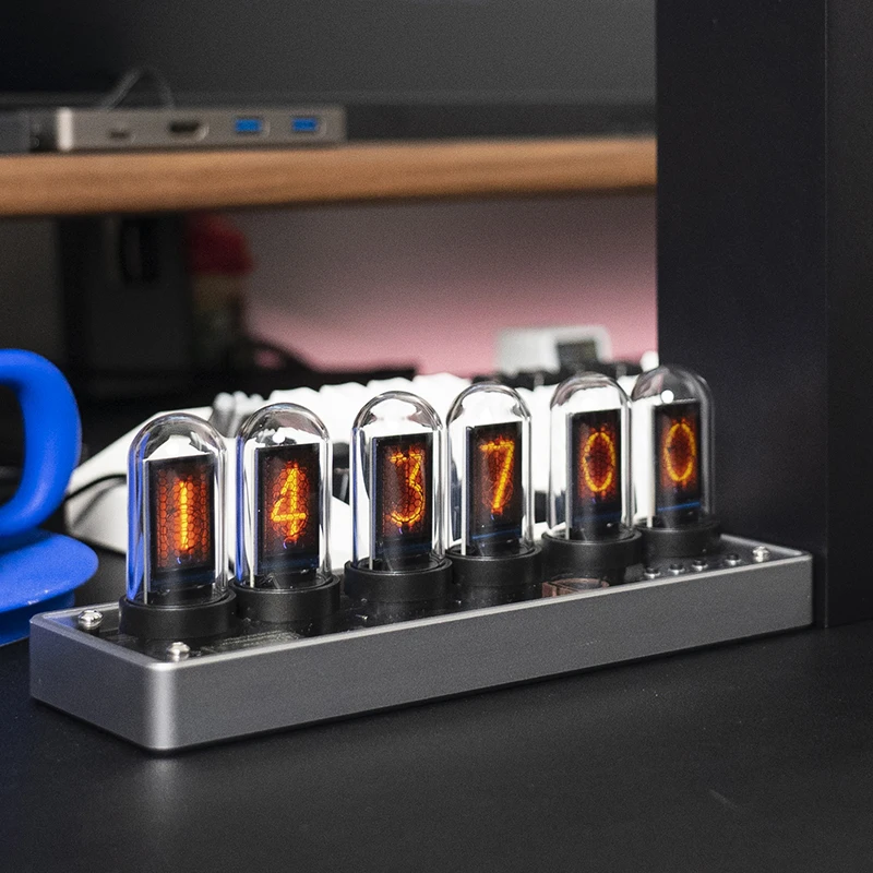 IPS Display  Clock and Calendar  Creative Retro Desk Decoration