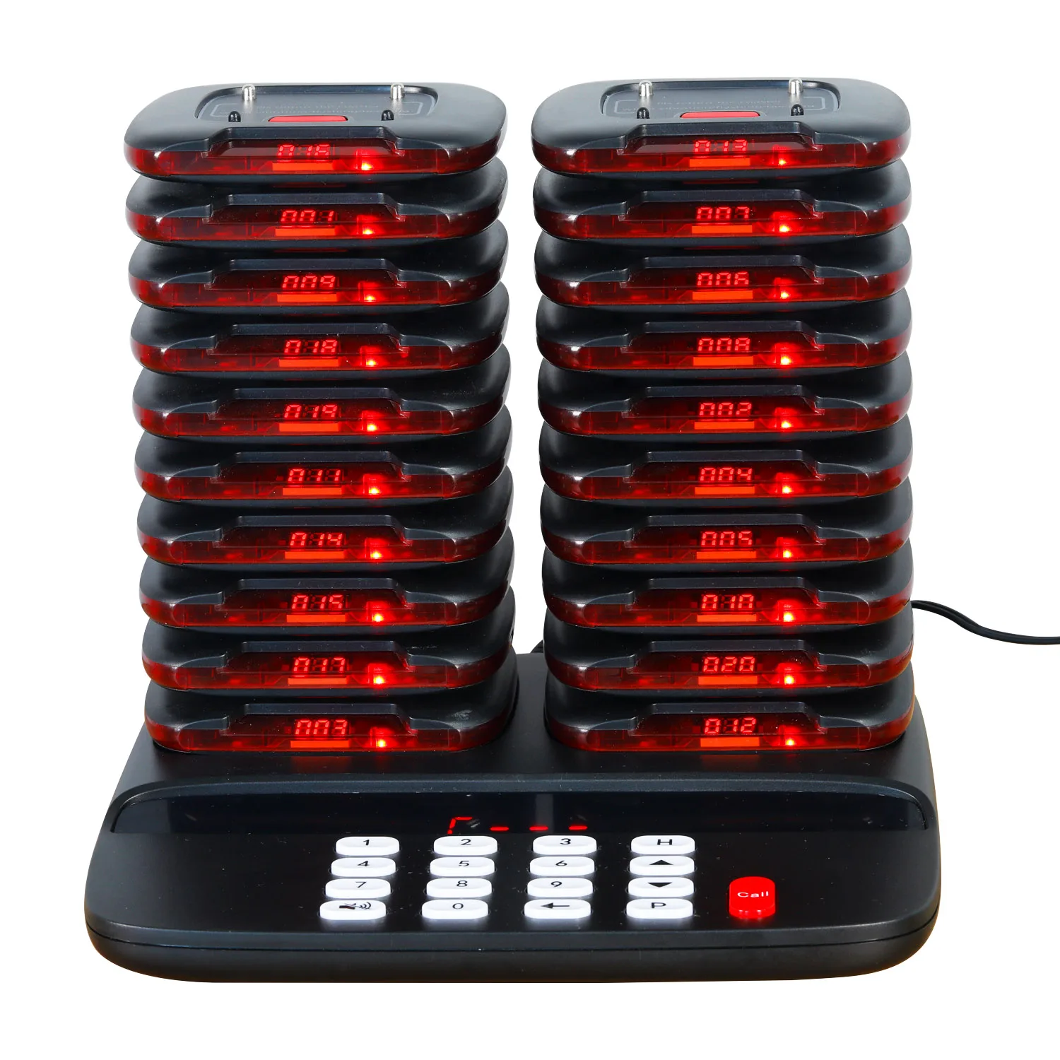 long standby time waterproof 1500 meters RF restaurant church vibration calling coaster pager system