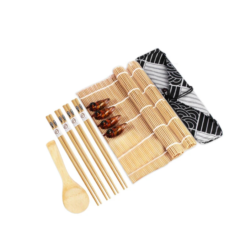 Wholesale One Stop Shopping Hot Sale Hot Selling Sushi Making Kit Delamu  Bamboo Sushi Mat with 2 Sushi Rolling Mats and Chopsticks From m.