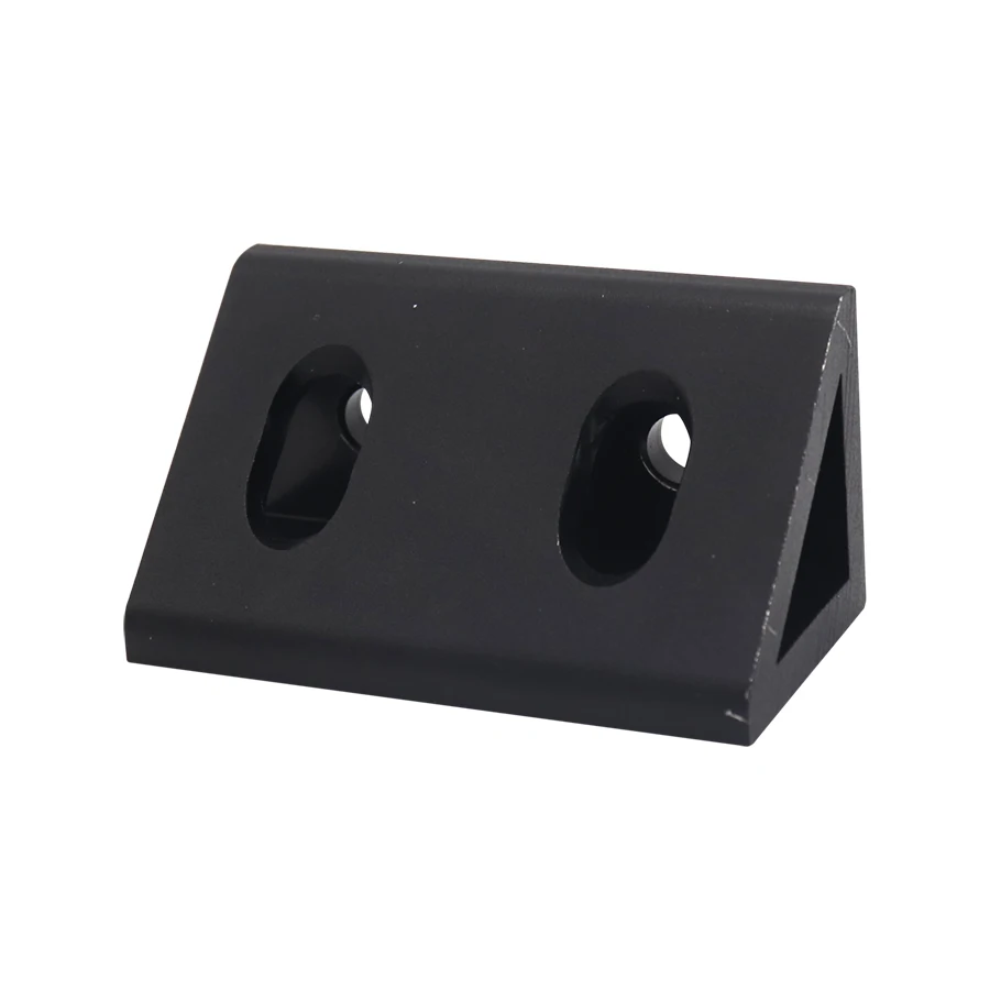 Black Aluminium Material 4 Hole 4080 Inside Gusset Corner Bracket for Aluminium Profile