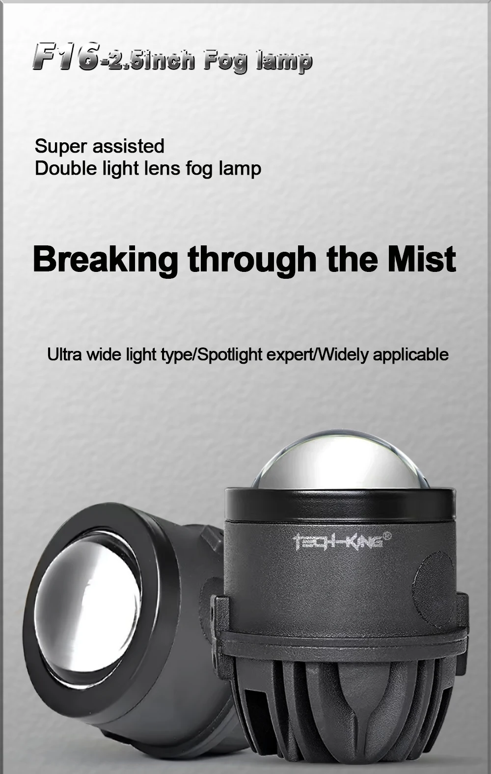 2.5 Inch Lens Led Fog Lamp 45W Led Headlight for Car H4 H7 H11 9005 9006 Led Headlight Bulb Led Projector Lamp 12V Universal