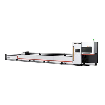 Double Chucks Metal Tube Laser Cutting Machines Raycus/MAX/IPG Laser Source Optional CNC Fiber Laser Pipe Cutter Machine
