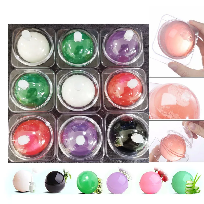 
Новое креативное модное натуральное круглое органическое Хрустальное мыло, желе, мыло konjac 