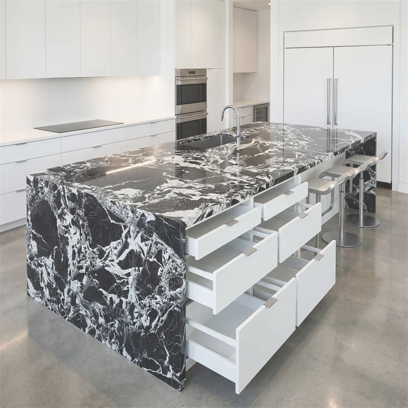 product modern natural stone black marble counter top polished tables marble for kitchen countertops-7