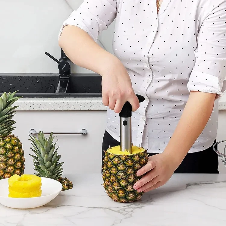 Kitchen Super Fast Pineapple Corer And Slicer Tool Stainless Steel