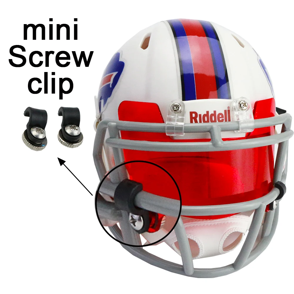 american football helmet visor wholesale Wholesale Mini Helmet Visor Artwork for Display Mini Football Visor with  Clips