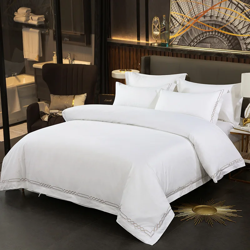 Hotel Bed Sheets - Luxury Hotel White Bedding Set