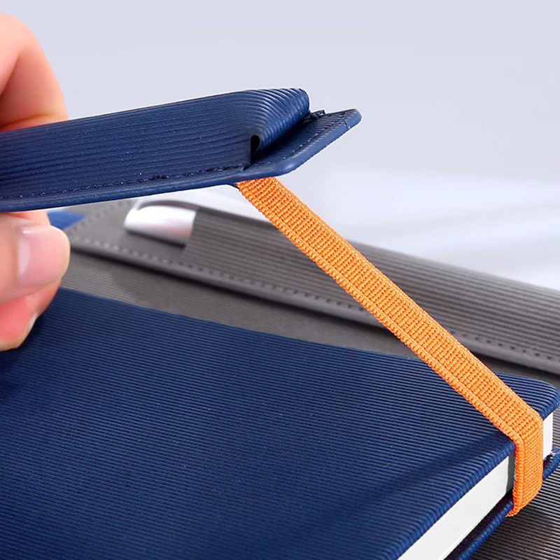 Hot sale pu leather journal notebook with pen bag handmade a5 notebook custom planner agenda