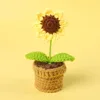 Girasol amarillo puntiagudo + Mini bol pequeño para lana