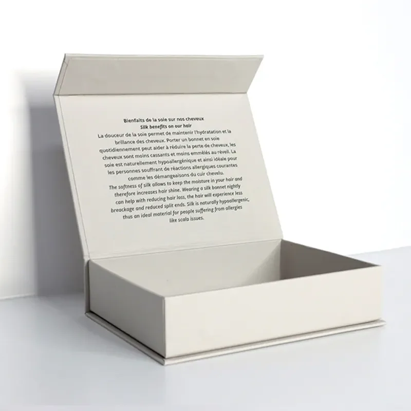 Custom Logo Rigid Magnet Lid Box Strong Packaging Box Book Style Luxury Magnetic Gift Box
