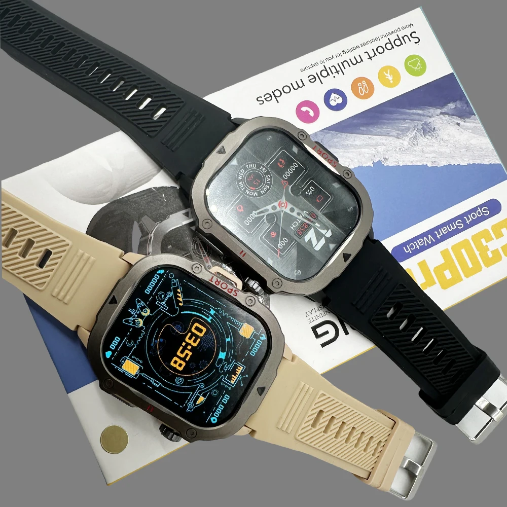 Factory C30Pro Big Inch Screen Magnetic Charger Waterproof Bt Call Popular Women Men Smart Watch