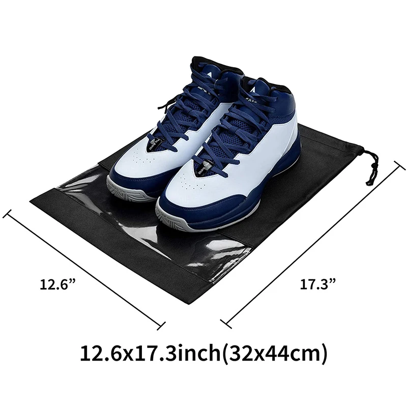 Water Resistant Nylon Drawstring Backpack String Dust Bag Custom Travel Shoe Packaging Bags