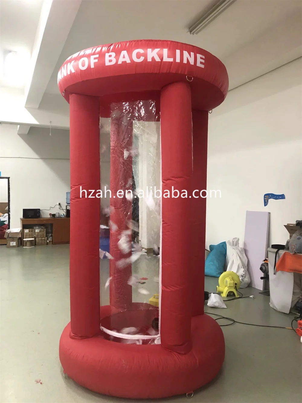 Inflatable Money Machine Blow up Cube Cash Money Catching Grab Machine Booth for Sale