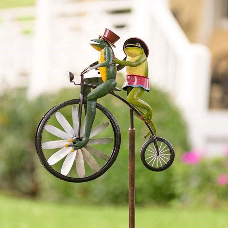 Girandola Da Giardino A Forma Di Bicicletta Con Animali 3D – Decorazione Outdoor In PVC - 5